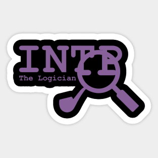 INTP The LOGICIAN MBTI types 2C Myers Briggs personality gift with icon Sticker